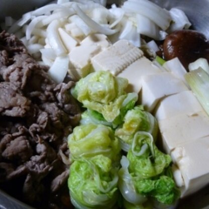 こんばんは♪
食材がちょっと違いますが～～～
美味しい割り下で、お肉も野菜も沢山食べられました。
ごちそうさまでした～～～☆